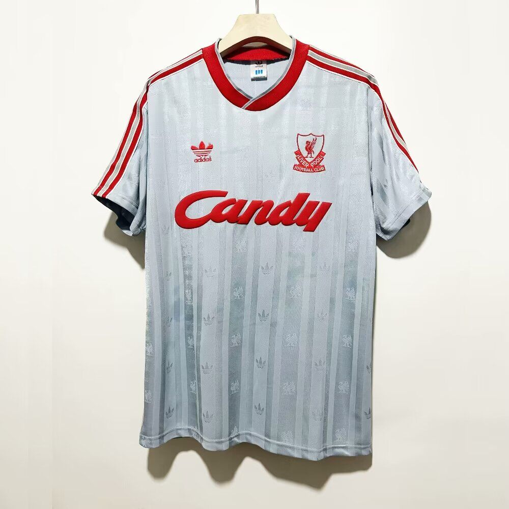 AAA Quality Liverpool 88/89 Away Grey Soccer Jersey